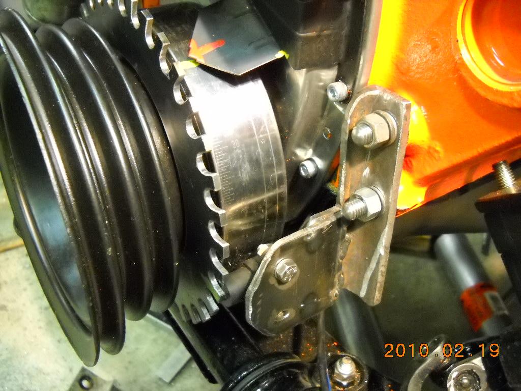 Pic of my trigger wheel. Made out of an old flex plate and a piece of 10 gauge sheet.