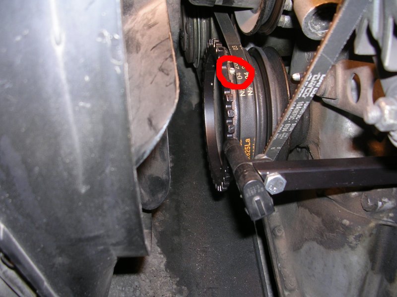 Trigger wheel connection to the pulley